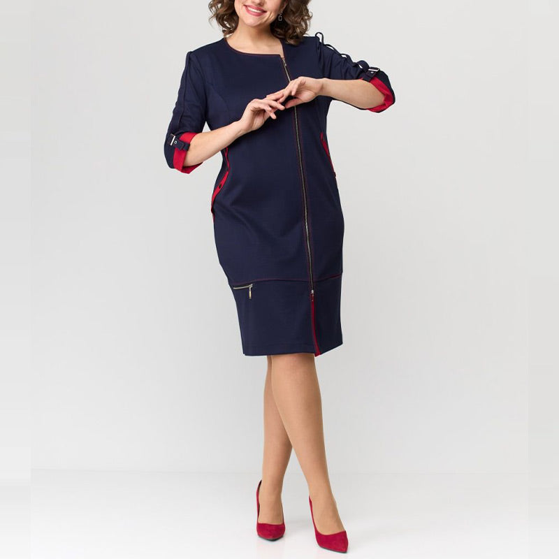 Hermine - Elegant Women's Dress with Side Closure