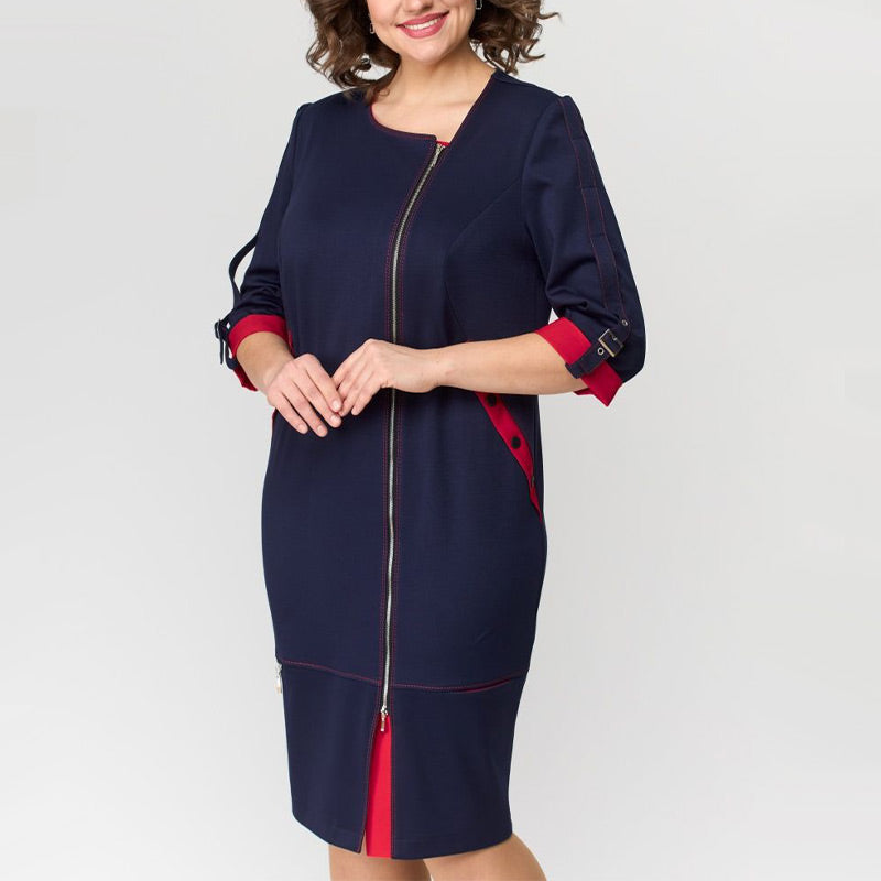 Hermine - Elegant Women's Dress with Side Closure