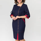 Hermine - Elegant Women's Dress with Side Closure