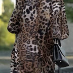 Cherry - Elegant Leopard Long Dress