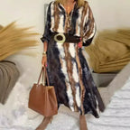 Selma - Elegant Tie &amp; Dye Long Dress