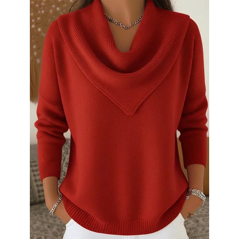 Heather | Elegant Cowl-Neck Sweater
