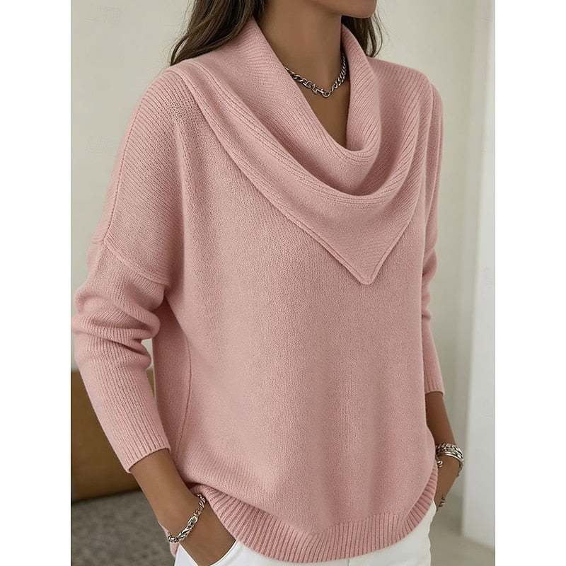 Heather | Elegant Cowl-Neck Sweater