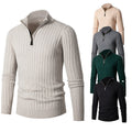 Gavin ribbed quarter-zip sweater
