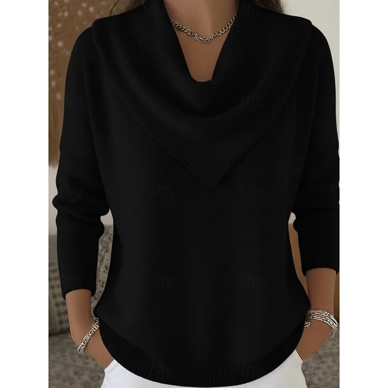 Heather | Elegant Cowl-Neck Sweater