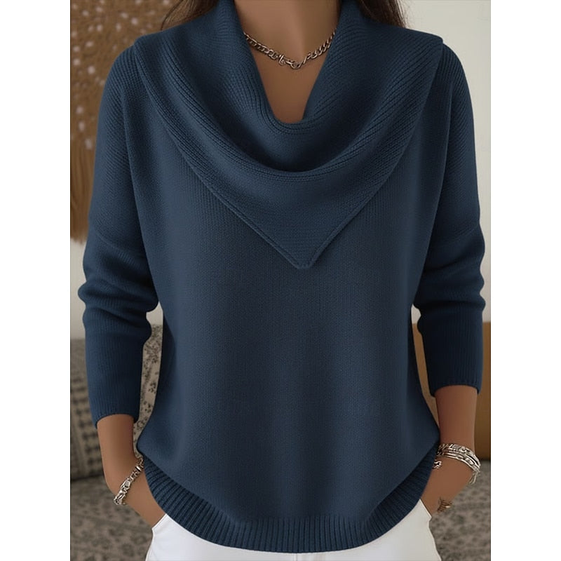Heather | Elegant Cowl-Neck Sweater
