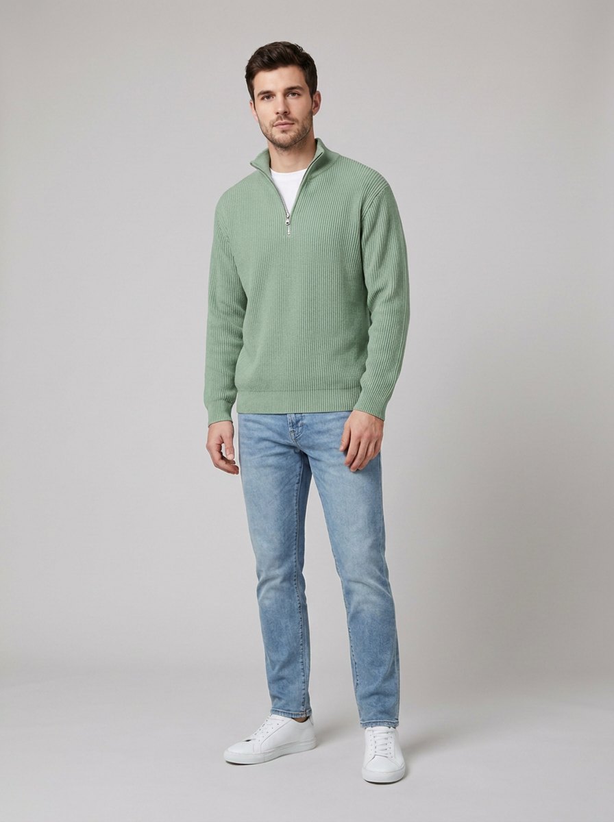 Aero modern pullover sage green