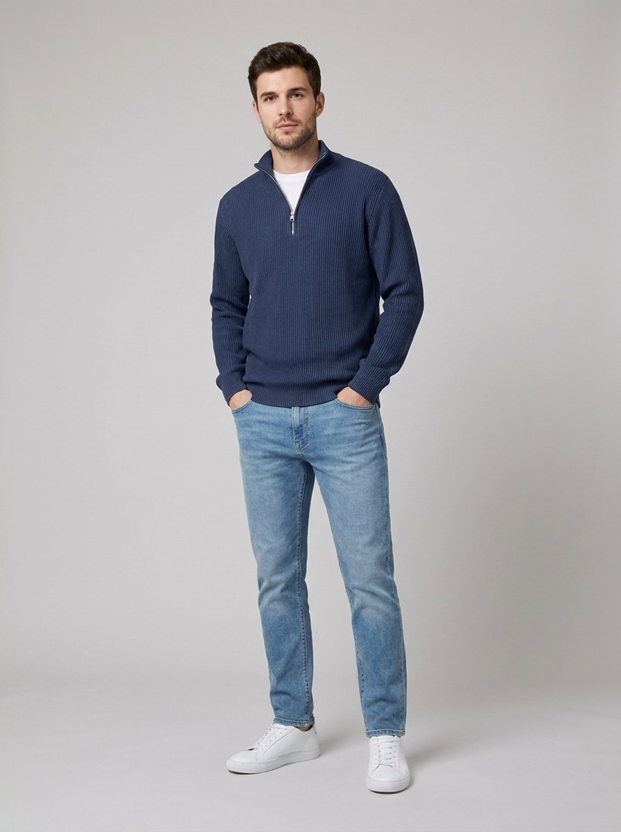 Aero modern pullover navy blue
