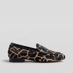 Animal leopard loafer side profile