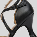 Bella dance heel strap and heel detail
