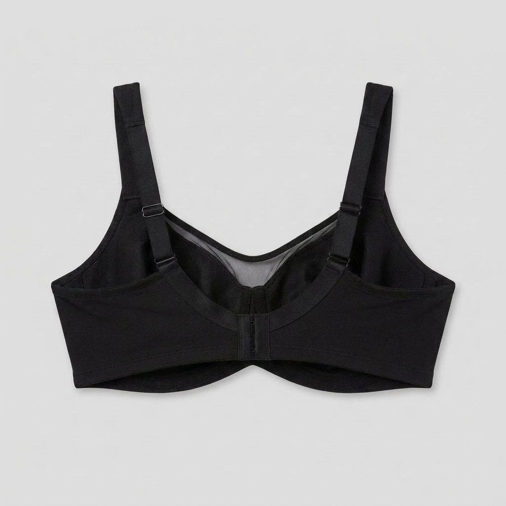 Bella plus size bra back view flat-lay