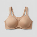Skin nude plus-size minimizer bra flat-lay