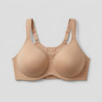 Skin nude plus-size minimizer bra flat-lay