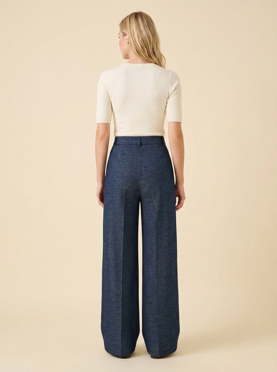 Branda wide-leg trousers back
