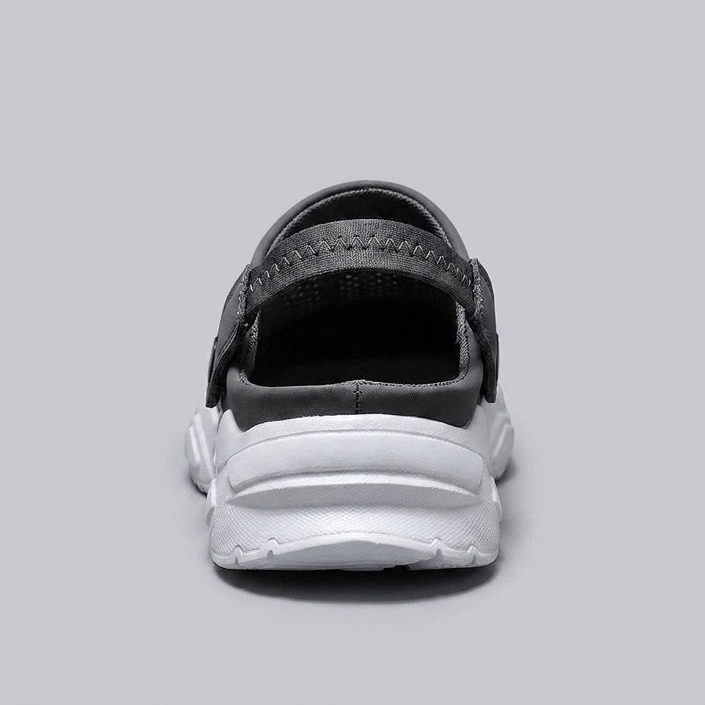 BreezWalk mesh summer sandals back heel view