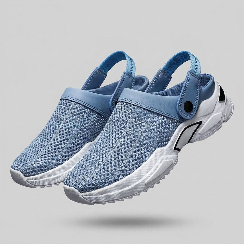 BreezWalk mesh summer sandals blue