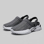 BreezWalk mesh summer sandals gray