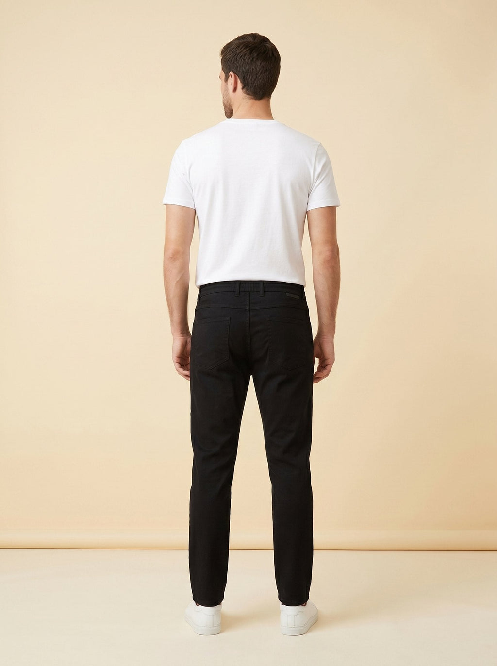 Brixon men's casual trousers back view on model
