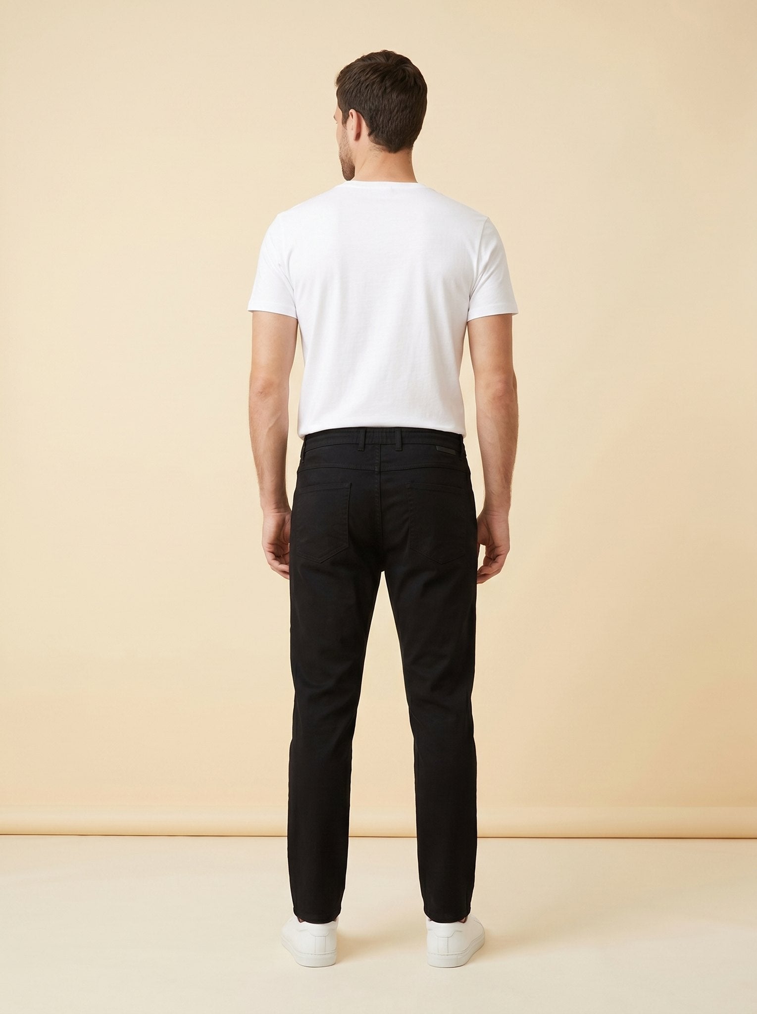 Brixon men's casual trousers back view on model