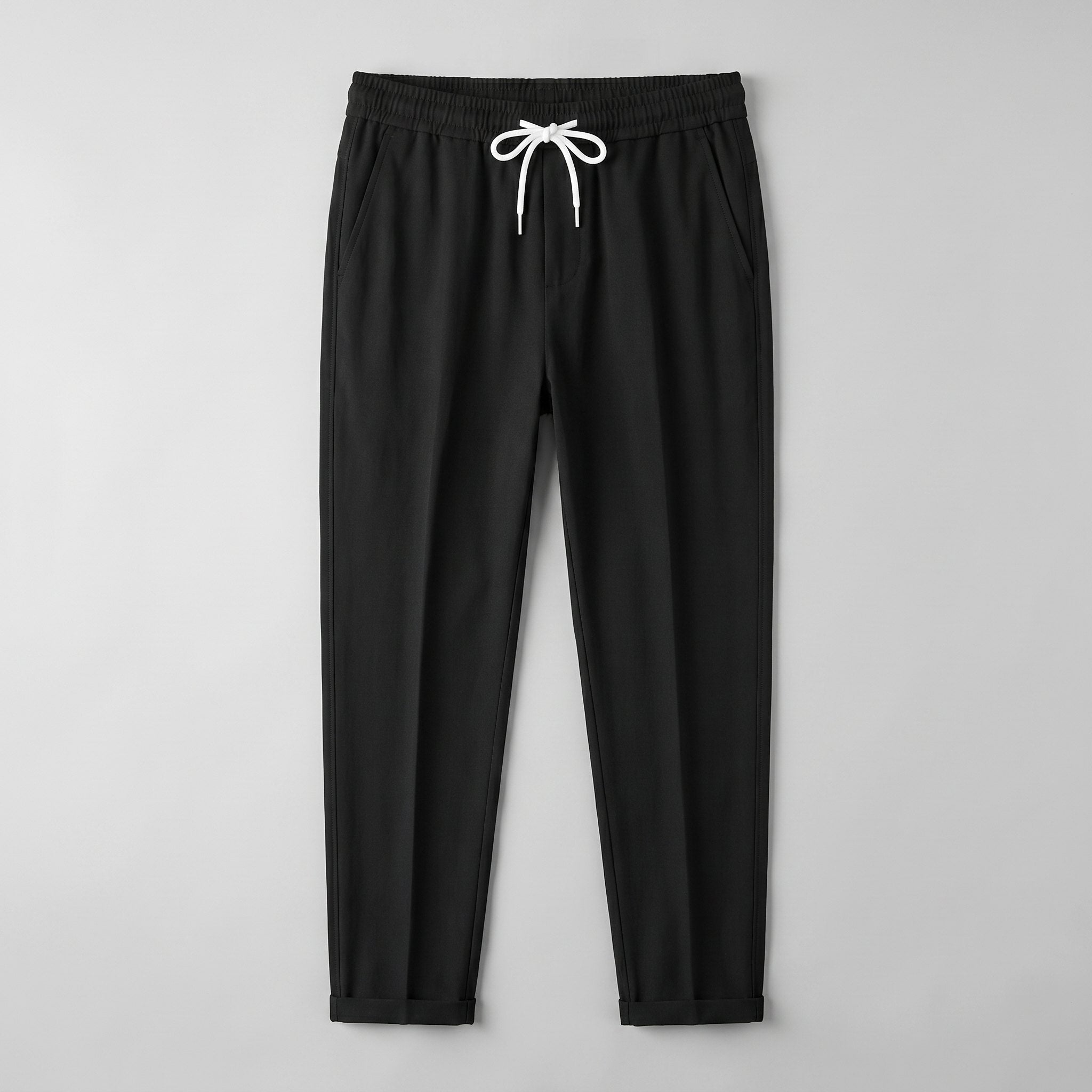 Brixon men's casual trousers black product flat lay