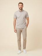Caden casual shirt greige front