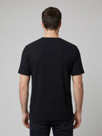 Cole waffle knit t-shirt back view