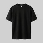 Cole waffle knit t-shirt product flat lay