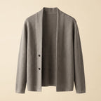 Dapper collarless cardigan product