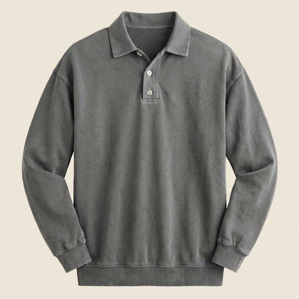 Edgar long sleeve polo shirt product detail