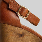 Elysia platform clog sandals strap buckle detail