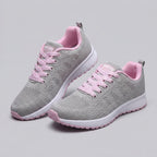 Elysian orthopedic mesh sneakers gray pink