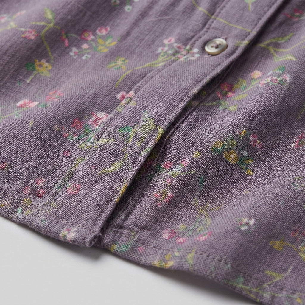 Fleur floral fabric detail