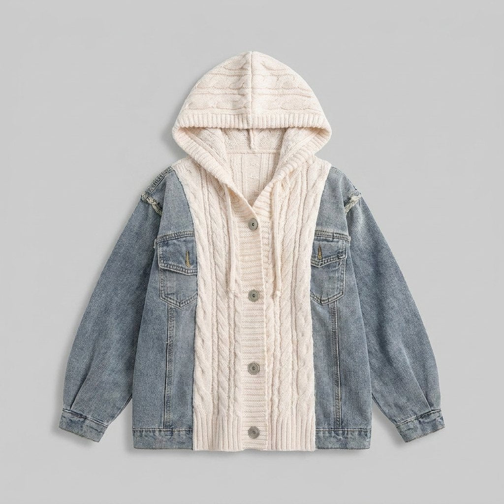 Floor cardigan product flat lay