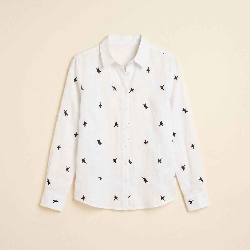Flora blouse flat lay