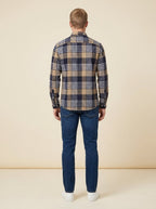 Harrison plaid flannel shirt back view