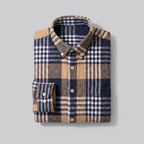 Harrison plaid flannel shirt product flat-lay