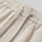 Haru trousers cotton linen fabric close up