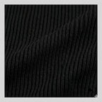 Haven halter top ribbed knit fabric close-up