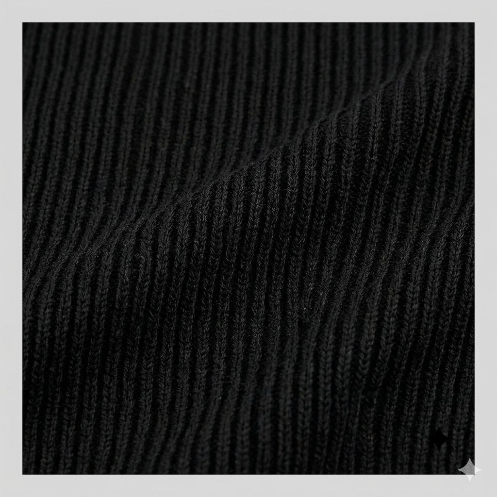 Haven halter top ribbed knit fabric close-up