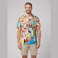 Icy Polo Shirt ice cream print White on model
