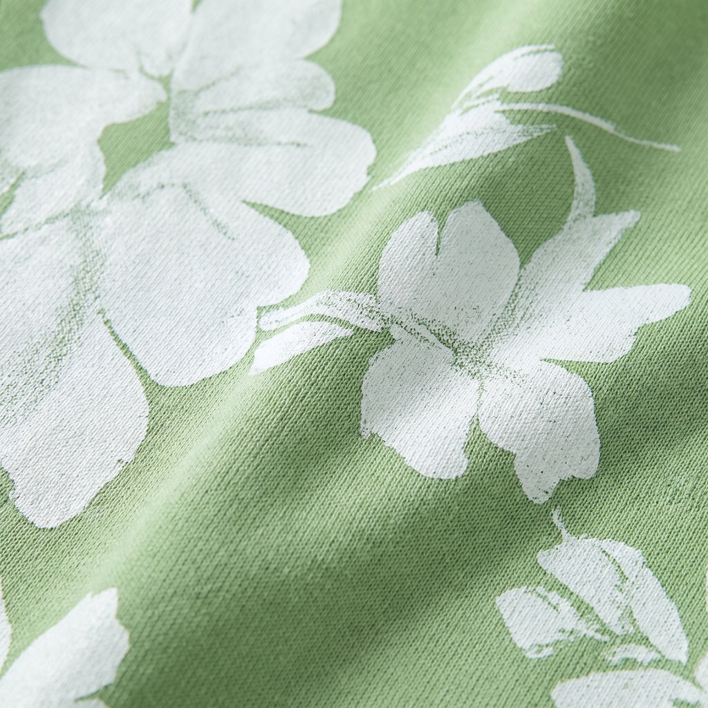 Ivy midi dress fabric floral print close-up