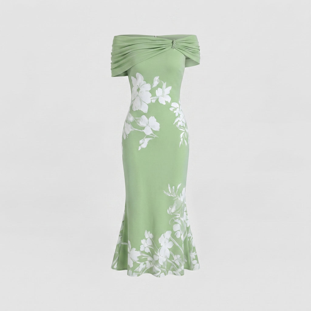 Ivy midi dress green product only