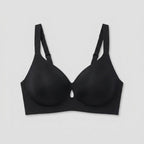Black jelly lift bra flat-lay