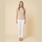 Kira Knit Tank Top Beige