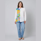 Lina tunic white floral
