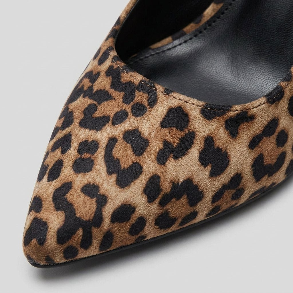 Liora leopard print detail closeup