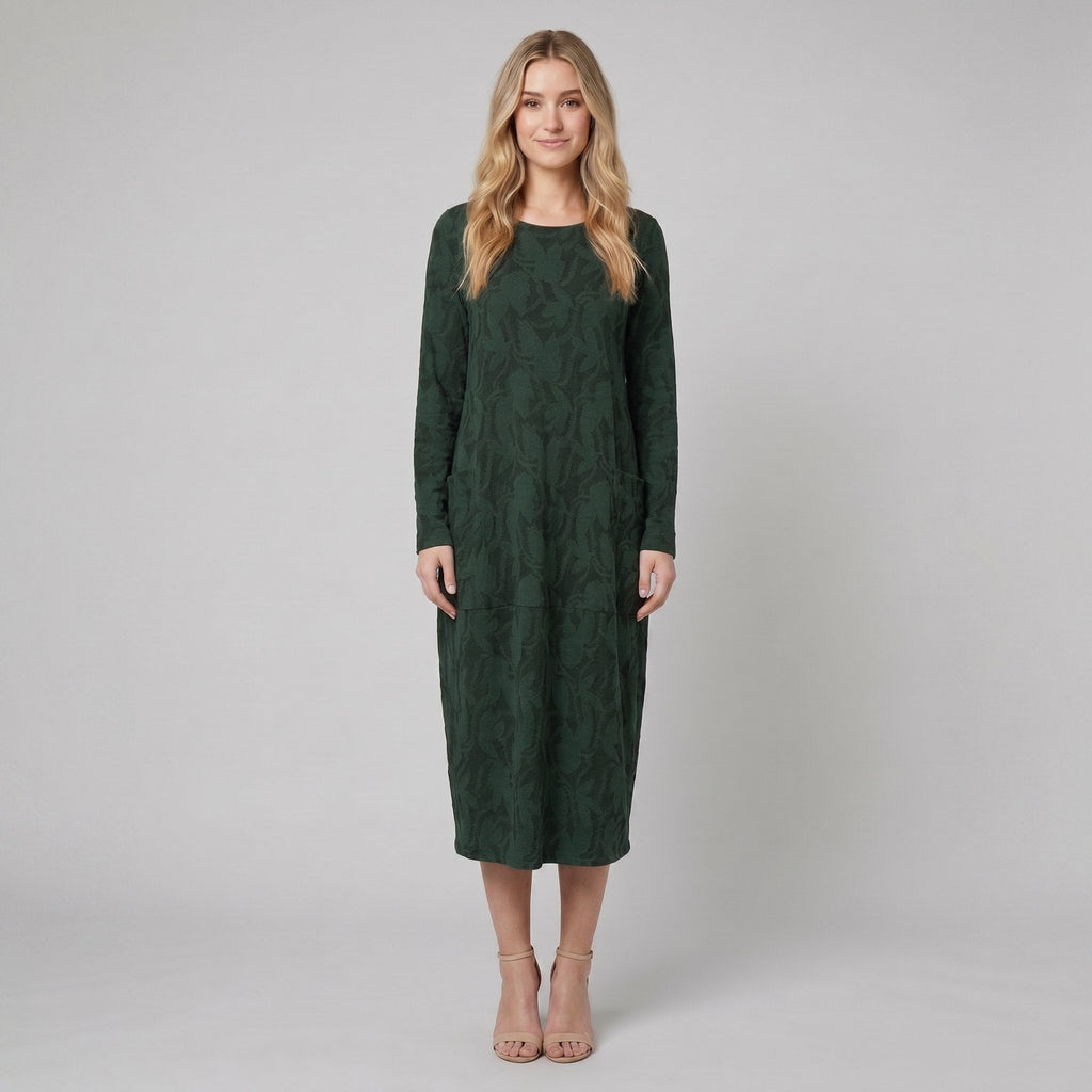 Luna midi dress floral green