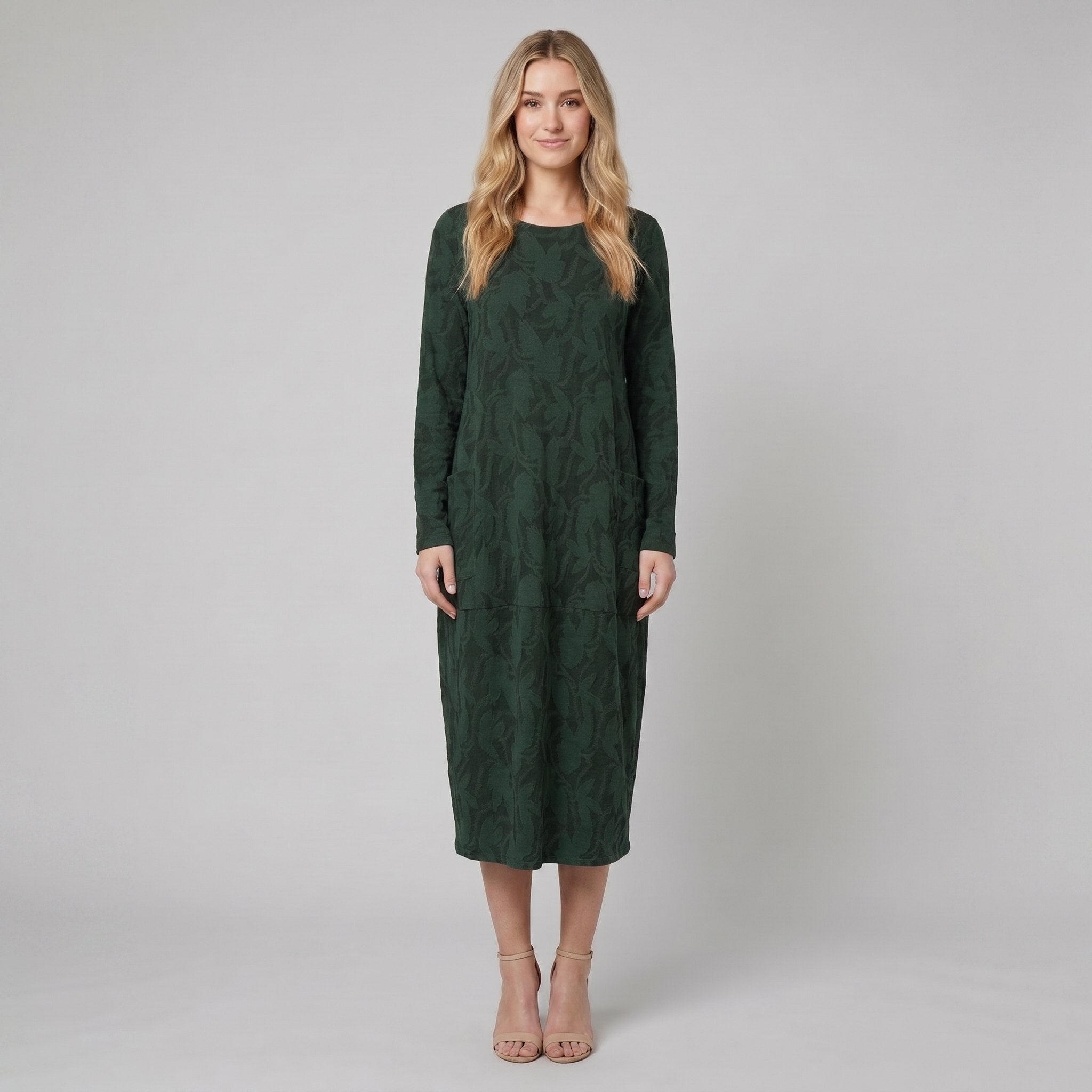Luna midi dress floral green