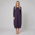 Luna midi dress floral purple