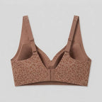 Luxe leopard bra back view flat-lay